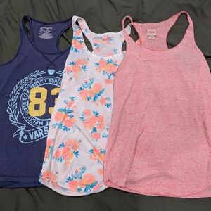 Arizona Jean Company Floral Racerback Tank Top